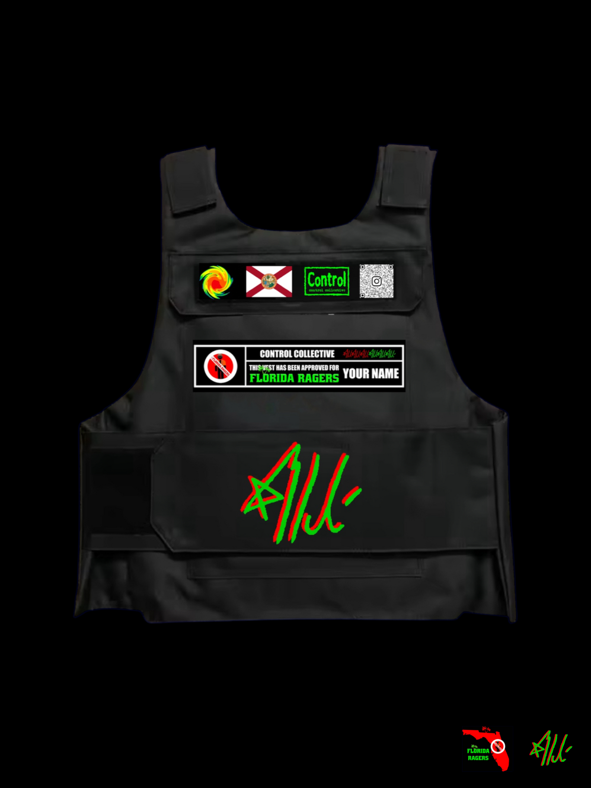 CUSTOM FLORIDA RAGERS PIT CONTROL VEST